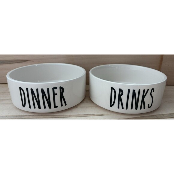Creative Brands Other - Creative Brands 47th & Main Ceramic Pet Bowl Dinner & Drinks Set Brand New